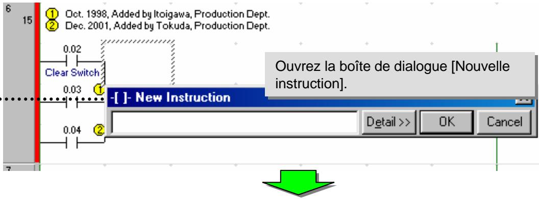 OMRON CX-PROGRAMMER - 5-16. Entrée d'instructions avancées 3 - entrée par numéro de fonction - 6