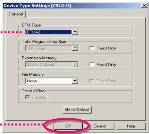 OMRON CX-PROGRAMMER - Ouverture d'un nouveau projet et configuration du type d'appareil - 9