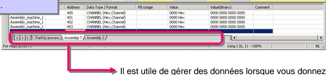 OMRON CX-PROGRAMMER - Fonctions utiles de la fenêtre de surveillance - 6
