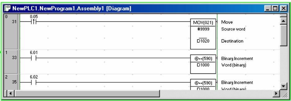 OMRON CX-PROGRAMMER - Ajout d'une section - 5