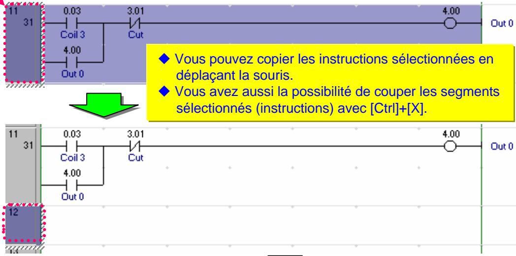 OMRON CX-PROGRAMMER - 5-19. Modification de segments... copier/coller - 1