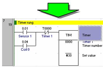 OMRON CX-PROGRAMMER - 5-17. Entrée d'instructions de temporisation - 6