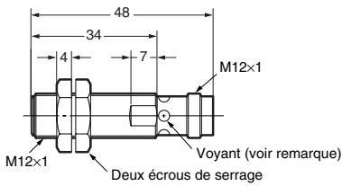 OMRON E2AU - Modèle à connecteur M12 (blindés) - 3