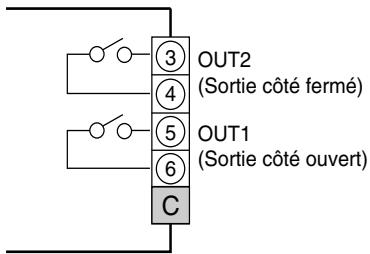 OMRON E5ER - - Sorties de contrôle / Sorties de transfert (bornes) - 6
