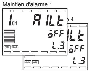 OMRON E5ER - ■ Maintien d'alarme - 1
