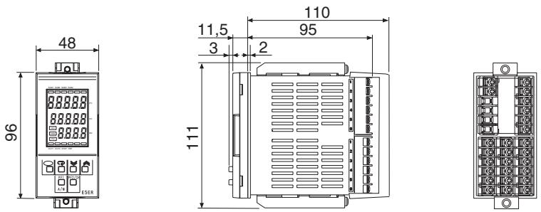 OMRON E5ER - ■ Dimensions - 2