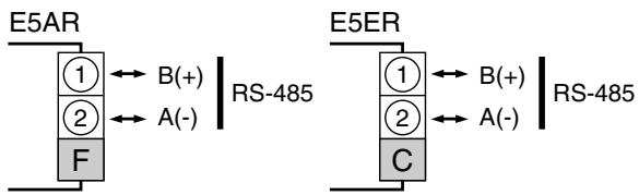 OMRON E5ER - ● Entrées d'événement (bornes) - 3