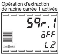 OMRON E5ER - ■ Extraction d'opérations de racine carrée - 1