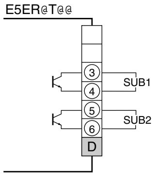 OMRON E5ER - ● Entrées potentiomètre (bornes) - 1