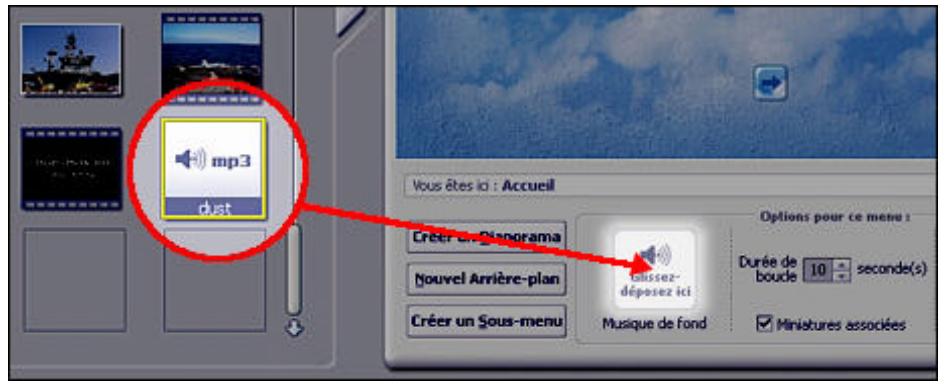 ARCSOFT SHOWBIZ DVD 2.1 - AJOUT DE SON AU MENU - 1
