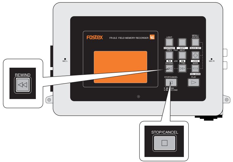 FOSTEX FR-2LE - Calage au début (ABS 0) d'un fichier - 1