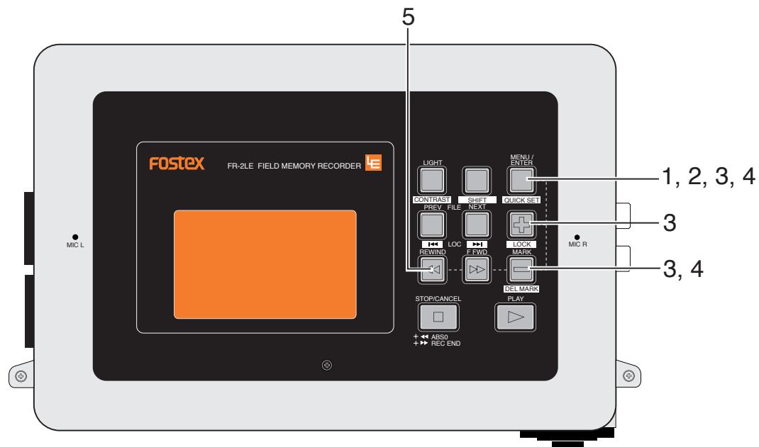 FOSTEX FR-2LE - Formatage d'une carte mémoire - 1