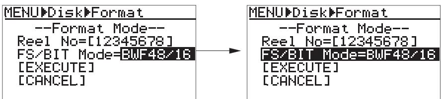 FOSTEX FR-2LE - 4) Après avoir modifié le numéro de bobine, appuyez sur la touche [menu/enter]. - 3
