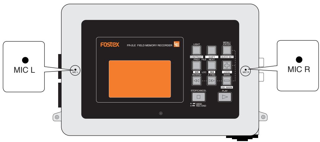 FOSTEX FR-2LE - Enregistrement avec les microphones incorporés - 1