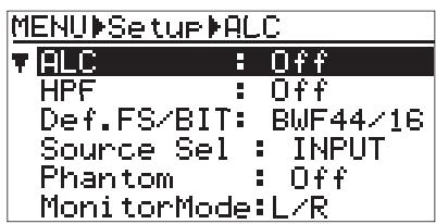 FOSTEX FR-2LE - Réinitialisation des valeurs du menu setup (initial setup) - 2