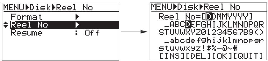FOSTEX FR-2LE - Modification du numéro de bobine d'une carte mémoire - 2