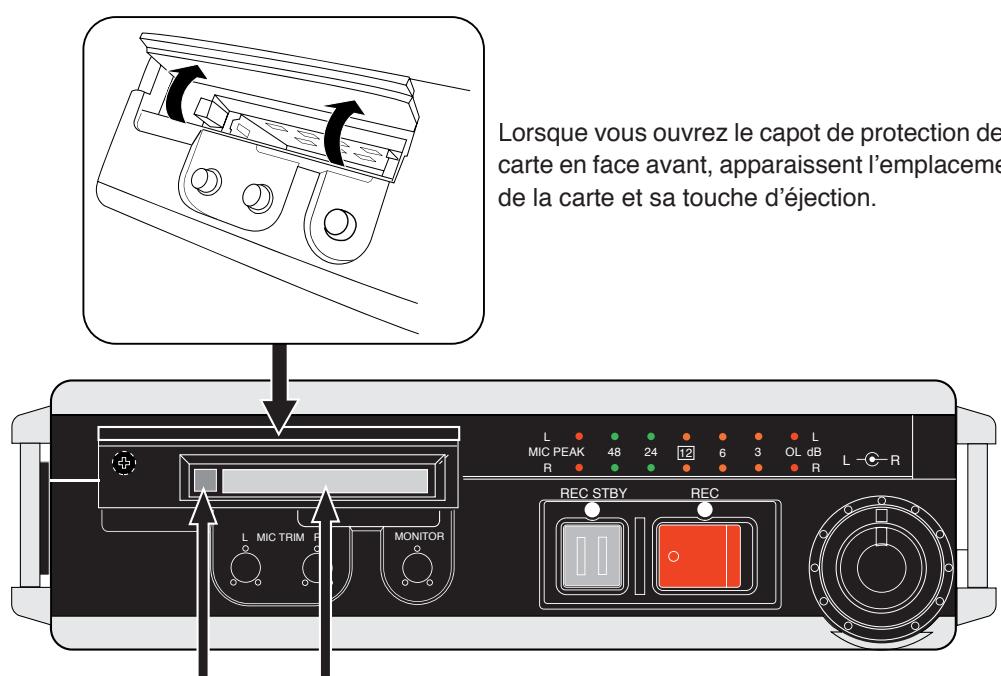 FOSTEX FR-2LE - Insertion/éjection d'une carte mémoire - 1