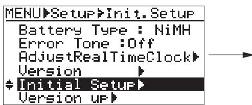 FOSTEX FR-2LE - Réinitialisation des valeurs du menu setup (initial setup) - 3