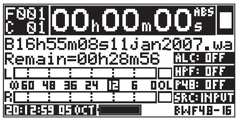 FOSTEX FR-2LE - Cas d'une carte formatée contenant des données audio enregistrées - 1