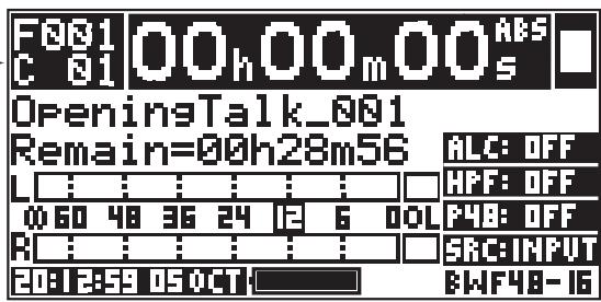 FOSTEX FR-2LE - Visualisation des informations d'un point de Cue - 1