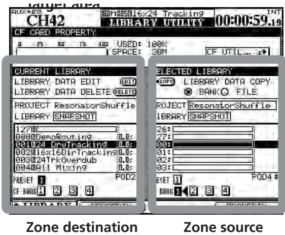 TASCAM DM-4800 - – Concepts fonctionnels de base : Gestion des bibliothèques - 1