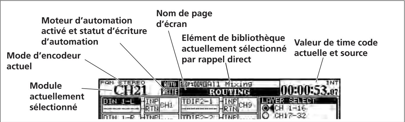 TASCAM DM-4800 - Qu'y-a-t-il à l'écran? - 1