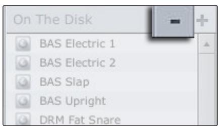 PRESONUS STUDIOLIVE 24.4.2 - Supprime une scène ou un preset enregistré. - 1