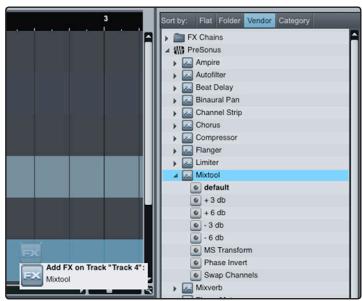 PRESONUS STUDIOLIVE 24.4.2 - Glisser-déposer d'effets - 1