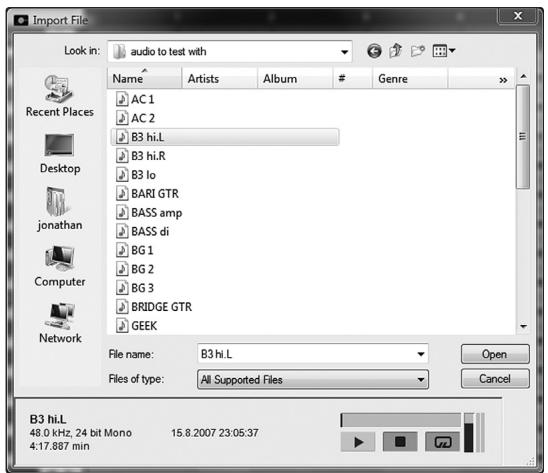 PRESONUS STUDIOLIVE 24.4.2 - Importation de fichiers audio - 1