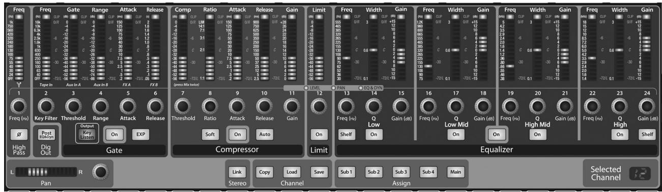 PRESONUS STUDIOLIVE 24.4.2 - Ce que vous pouvez traiter au fat channel et aux départ firewire. - 1