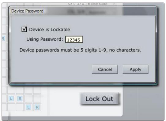 PRESONUS STUDIOLIVE 24.4.2 - Activation du mode de verrouillage - 1