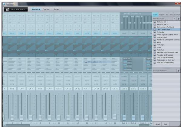 PRESONUS STUDIOLIVE 24.4.2 - Chargement d'une scène - 1