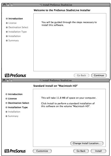 PRESONUS STUDIOLIVE 24.4.2 - Installation sous mac OS x - 1