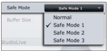 PRESONUS STUDIOLIVE 24.4.2 - Mode de fonctionnement change la façon dont est réglée la taille de la mémoire tampon du pilote de la studiolive - 1