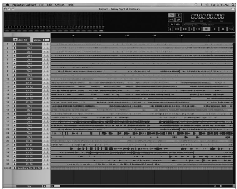 PRESONUS STUDIOLIVE 24.4.2 - La page session - 1