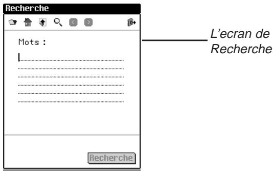 FRANKLIN EBM911 - Utilisation de l'écran de recherche - 1
