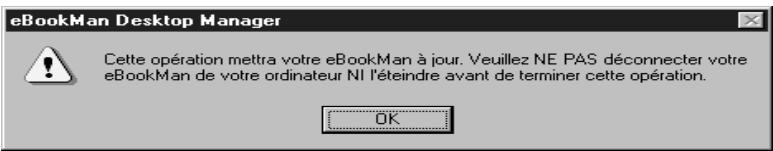 FRANKLIN EBM911 - Pour synchroniser le système d'exploitation et les applications - 5