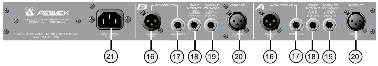 PEAVEY CEL 2 - CONTROLS: - 1