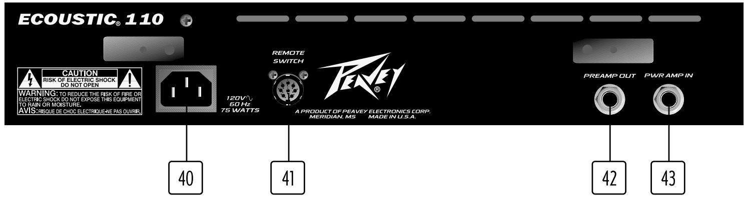 PEAVEY ECOUSTIC 110 - ECOUSTIC 110 PANNEAU ARRIERE - 1