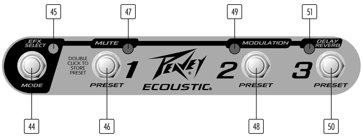 PEAVEY ECOUSTIC 110 - Pre/Post-EQ-Schalter (39) - 2