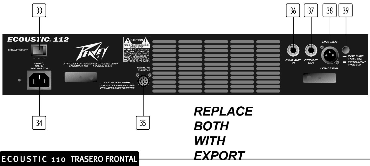 PEAVEY ECOUSTIC 110 - Inversión de Fase (19 &amp; 32) - 1
