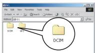 AIPTEK POCKET DV 8800 - Double-click on the DCIM file folder. - 2
