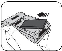 AIPTEK POCKET DV 8800 - Install the battery. - 1