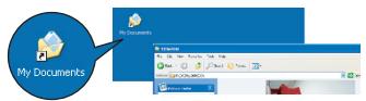 AIPTEK POCKET DV 8800 - Double-click on My Documents or any other folder that stores your files. - 1