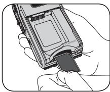 AIPTEK POCKET DV 8800 - Inserting a memory card (optional) - 2