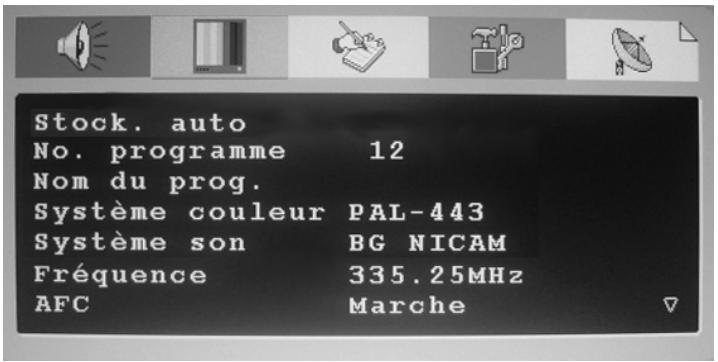 VIEWSONIC NX2240W - Paramètres TV - 2