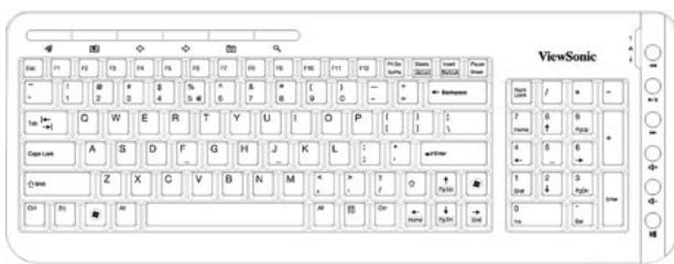 VIEWSONIC VPC100 ALL-IN-ONE - Utilisation du clavier - 1