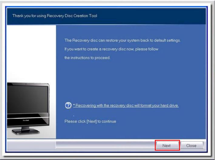 VIEWSONIC VPC100 ALL-IN-ONE - Comment créé le disque de récapération du système - 1