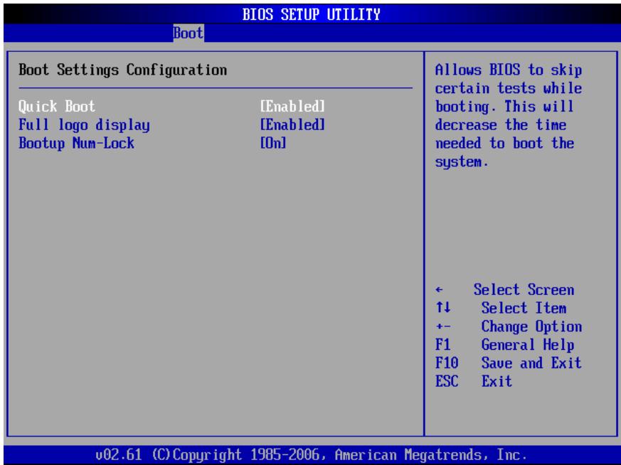 VIEWSONIC VPC100 ALL-IN-ONE - Boot Settings Configuration - 1