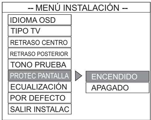 ALTEC LANSING PT8051 - Configuración del protector de pantalla - 1